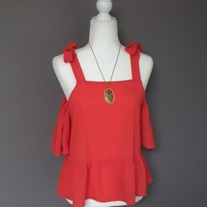 Persaya Cold Shoulder Top Size M